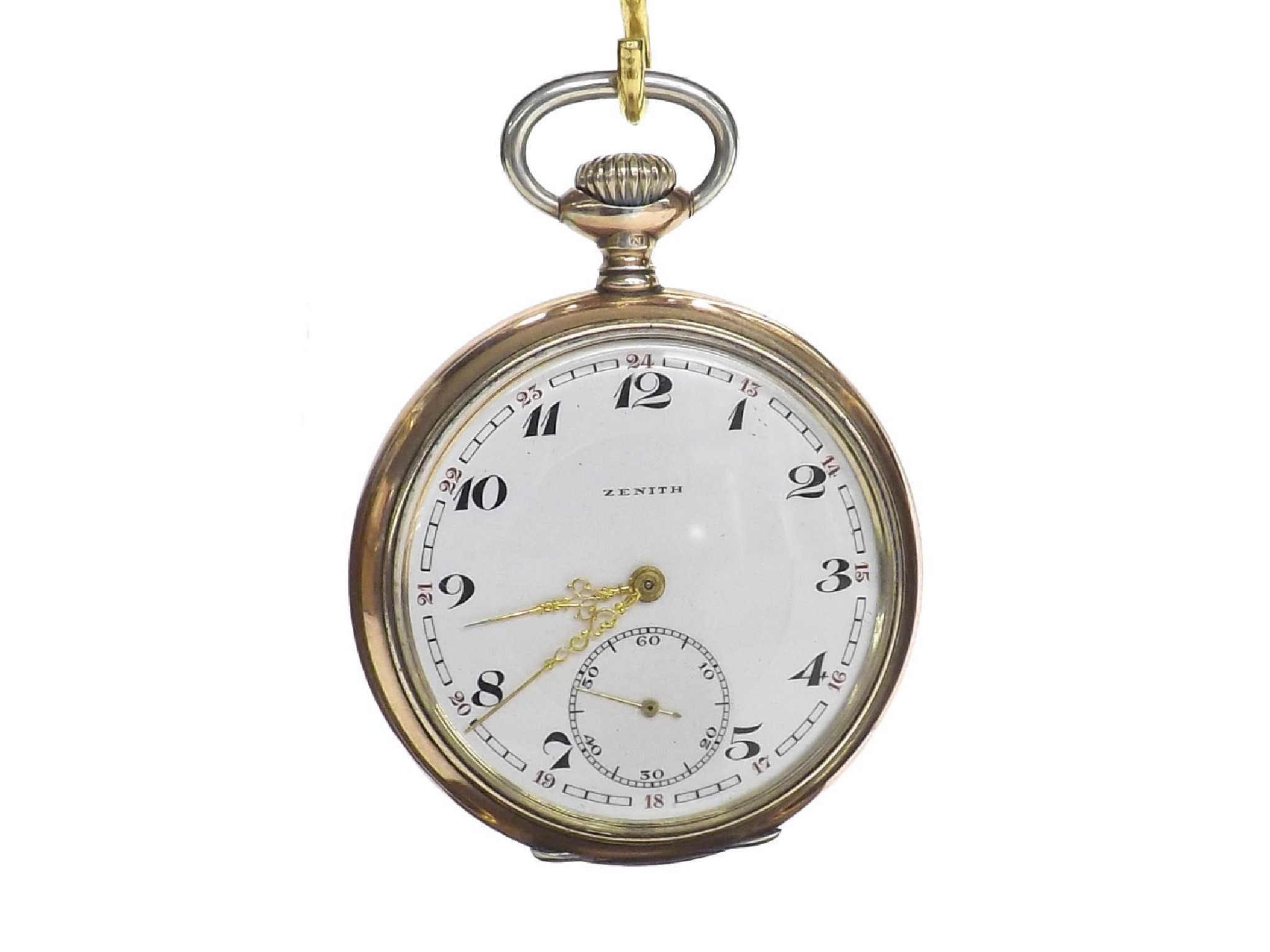 Appraisal: Zenith white metal lever pocket watch movement no the dial