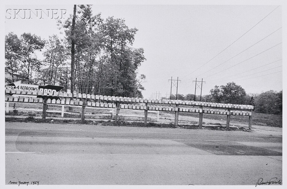 Appraisal: Robert Frank Swiss b New Jersey printed later Signed Robert