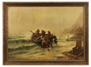 Appraisal: C Herbert Rodney Outward Bound Signed Oil C Herbert Rodney