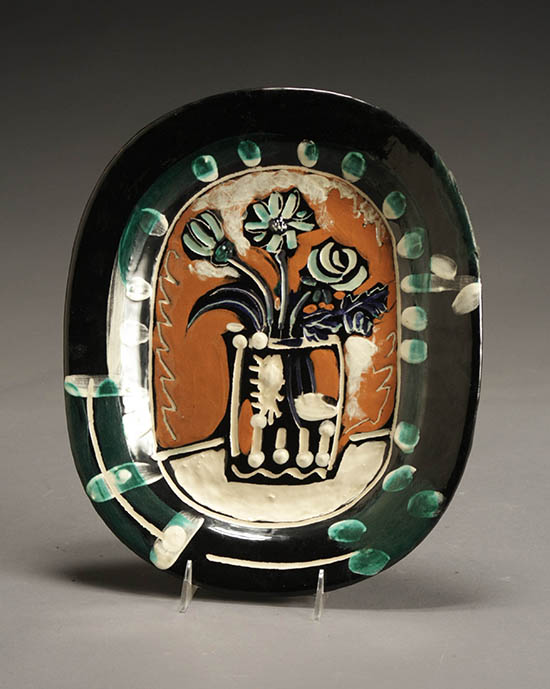 Appraisal: Pablo Picasso Spanish - Bouquet Rami Glazed and engraved ceramic