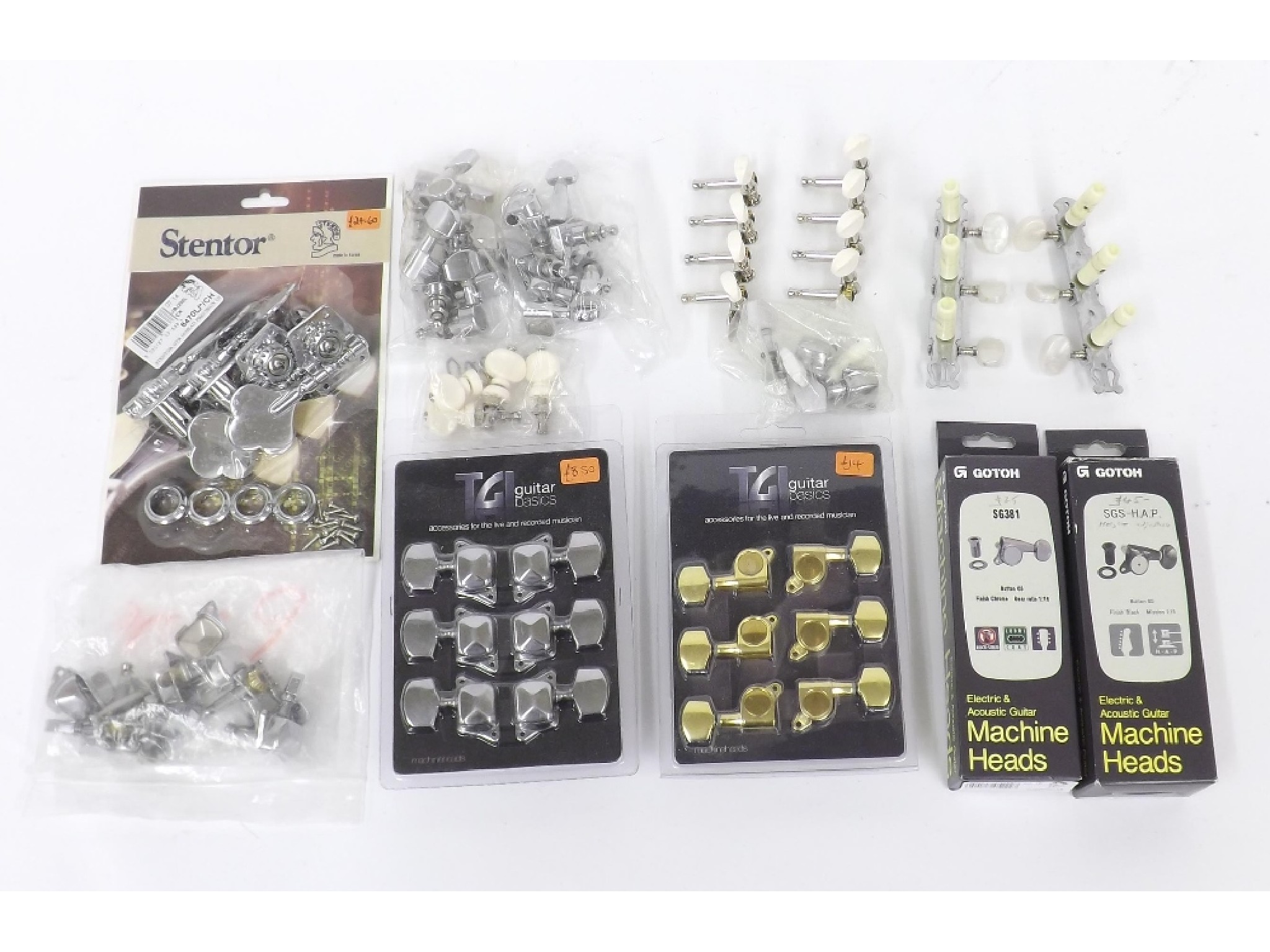 Appraisal: Quantity of guitar machine heads to include two boxed sets