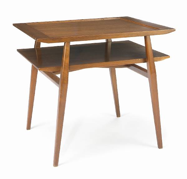 Appraisal: A Gio Ponti attributed two-tiered side table possibly for M