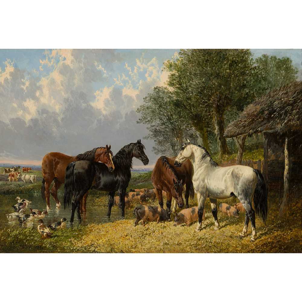 Appraisal: JOHN FREDERICK HERRING JNR BRITISH - RETURNING FROM THE FIELDS