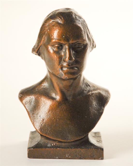 Appraisal: Cast Metal Bust of George Washington B H