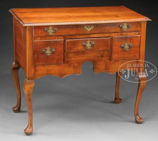 Appraisal: NEW ENGLAND MAPLE AND BIRCH QUEEN ANNE LOWBOY Last quarter