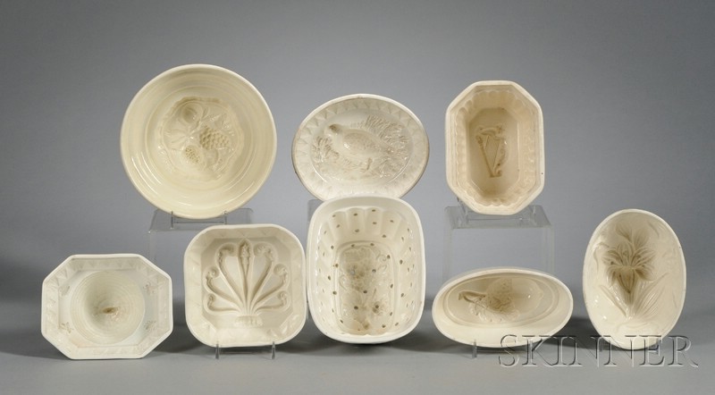 Appraisal: Eight Wedgwood Queen's Ware Culinary Molds England late th early