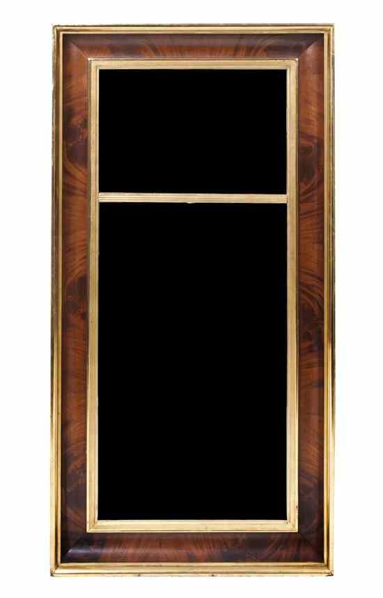 Appraisal: A Mahogany Pier Mirror of rectangular form set with a