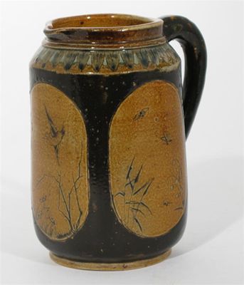 Appraisal: A Martin Brothers stoneware jug by Robert Wallace Martin square