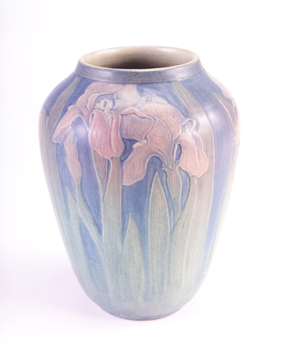 Appraisal: NEWCOMB COLLEGE Fine and large vase carved and painted by