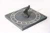 Appraisal: SUNDIAL - th c slate base sundial with bronze indicator