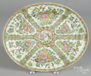 Appraisal: Chinese export porcelain rose medallion platter th c '' l