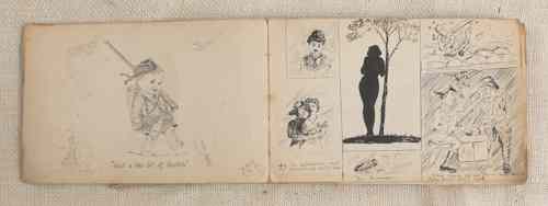 Appraisal: WWI sketchbook by Private Jo Wright rd Canadian General Hospital