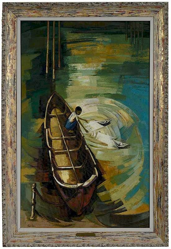 Appraisal: Froylan Ojeda Mexico - Barcos de Papei Paper Boats signed