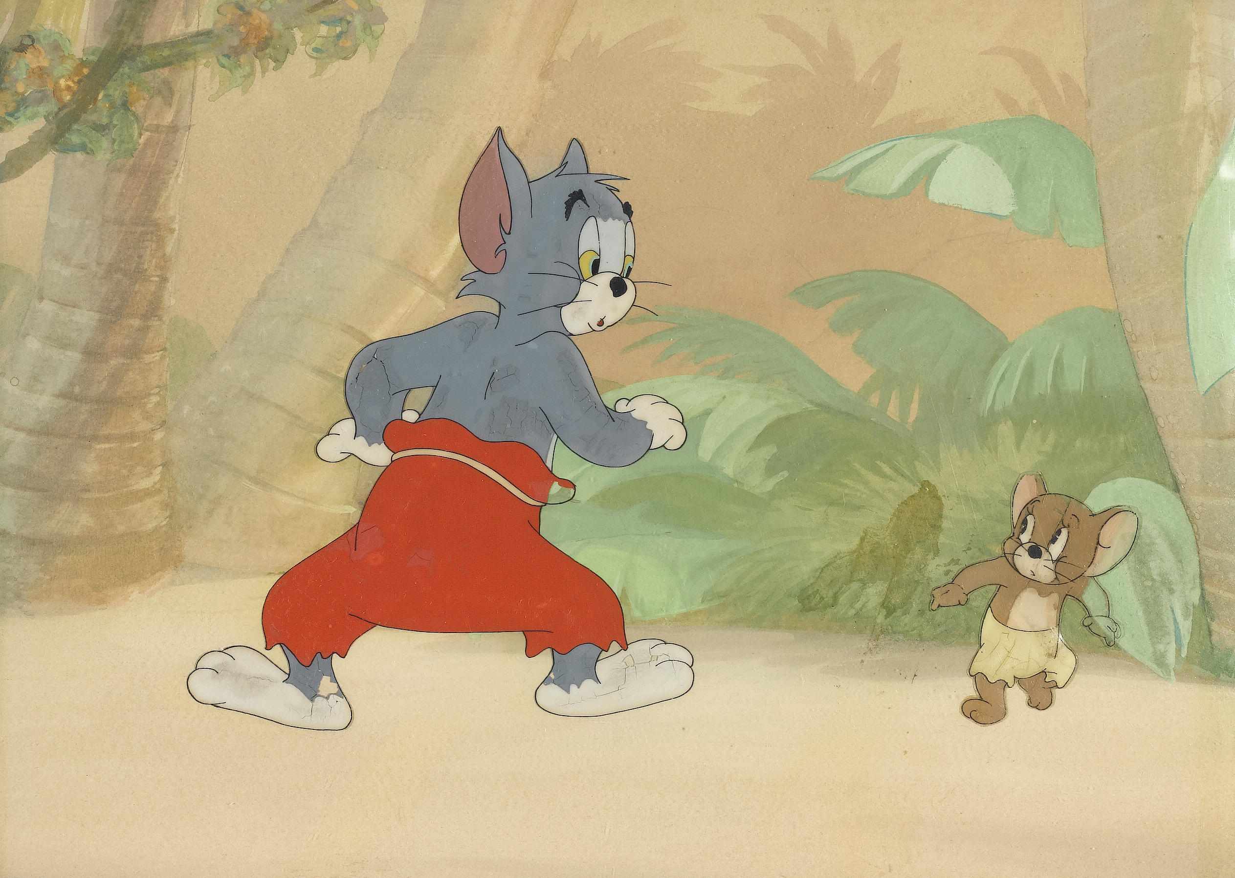 Appraisal: Animation Art An MGM celluloid of Tom and Jerry s