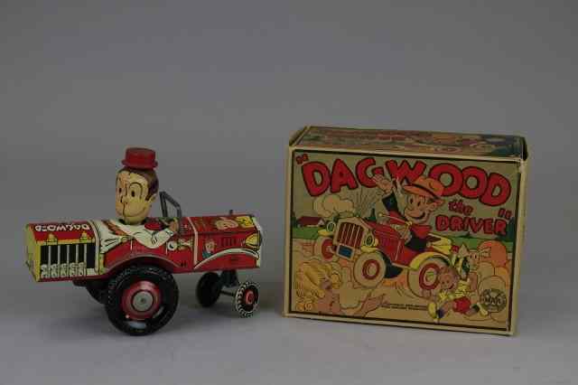 Appraisal: DAGWOOD THE DRIVER Louis Marx lithographed tin extensive graphics very