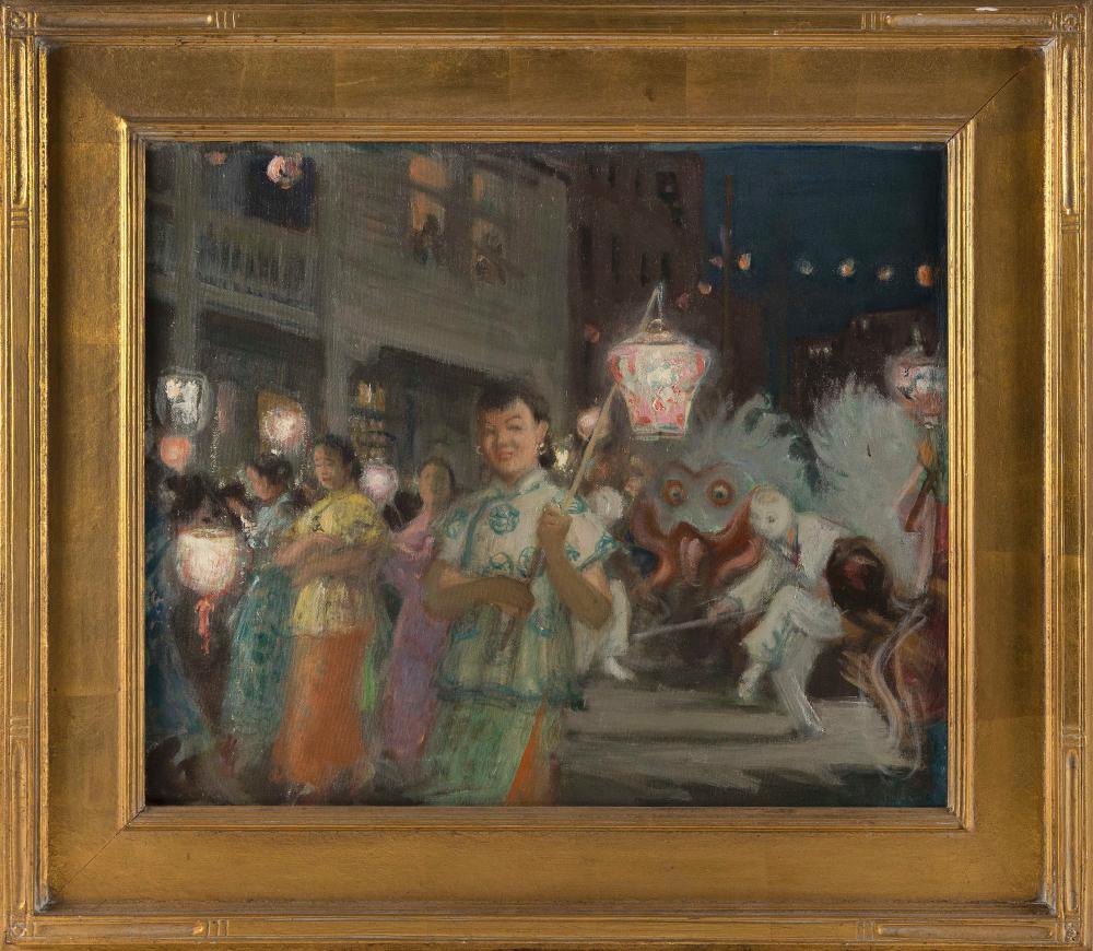 Appraisal: CHARLES CONSTANTINE HOFFBAUER MASSACHUSETTS FRANCE - CHINESE NEW YEAR'S SAN