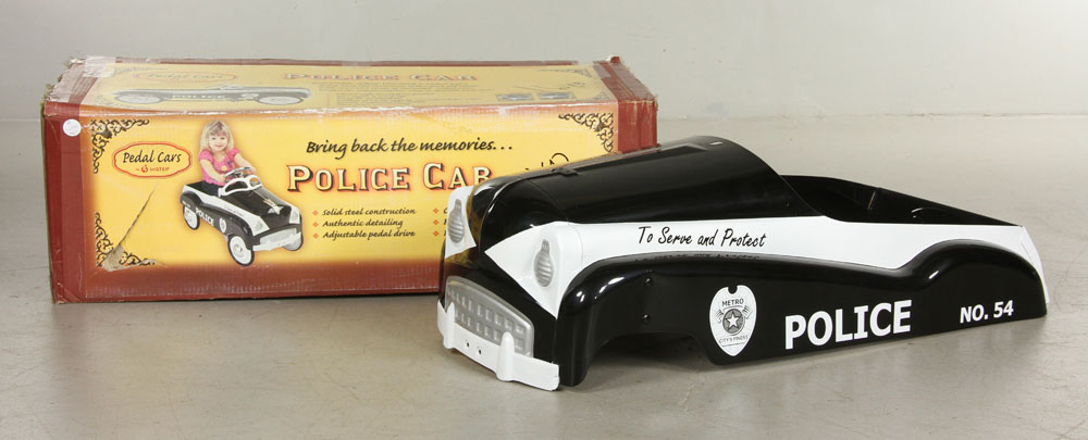 Appraisal: - Police Car Pedal Car Police car pedal car new