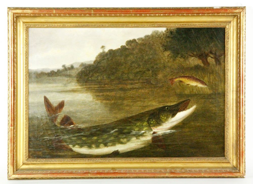 Appraisal: - Knight Chasing Trout O C A Roland Knight British