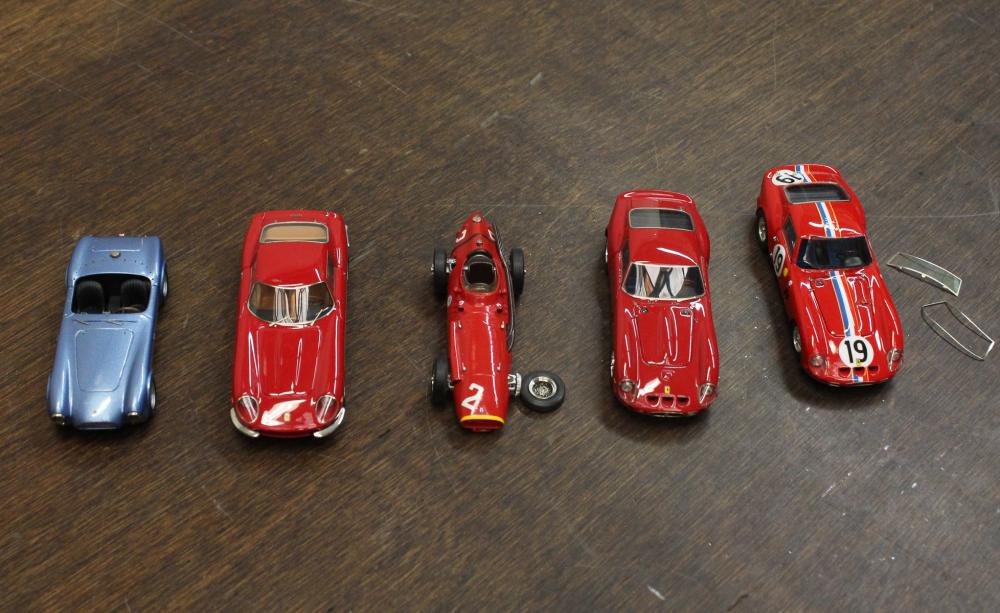 Appraisal: FIVE SCALE MODEL CARS Marsh models MR Cobra BRN N