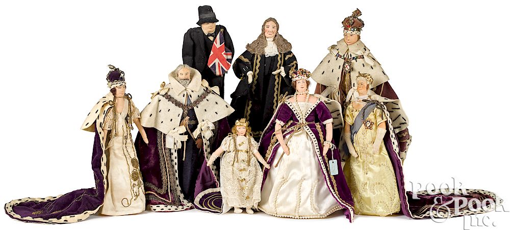 Appraisal: Liberty of London dolls Eight cloth Liberty of London dolls