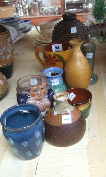 Appraisal: A quantity of studio pottery including a Rupert Everitt vase