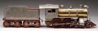 Appraisal: LIONEL STANDARD GAUGE BRASS AND NICKEL TRIM ENGINE TENDER Outstanding