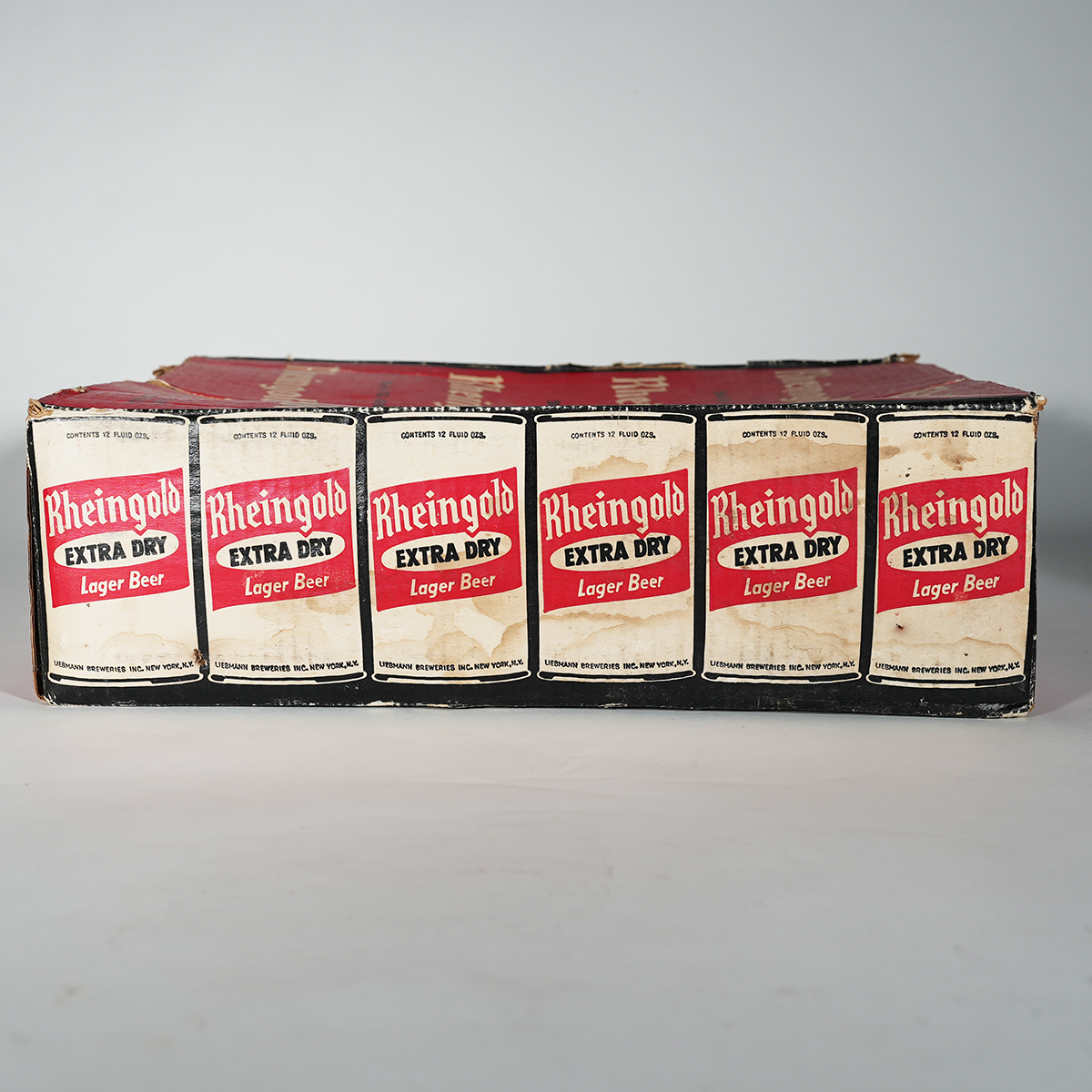 Appraisal: Rheingold Flat Top Beer Can Case and Paper LotReference n