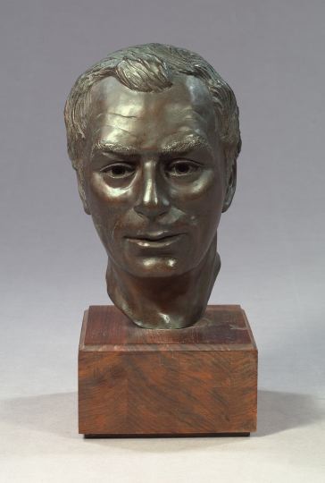 Appraisal: Lachlan McLean Scottish fl ca - Patinated bronze head of