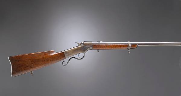 Appraisal: A Ballard breechloading carbine Serial no Rimfire inch round barrel