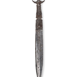 Appraisal: A Pair of Engraved Iron Shears Circa th Century inscribed