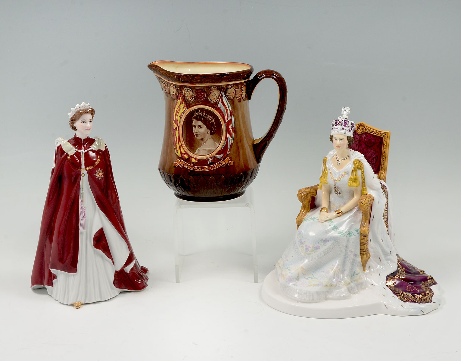 Appraisal: PIECE ROYAL WORCESTER ROYAL DOULTON FIGURES Comprising - Royal Doulton