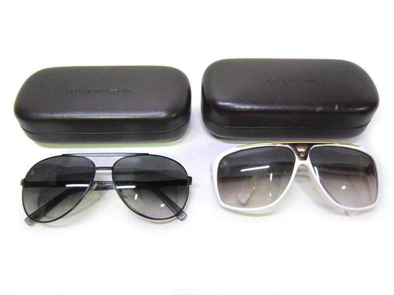 Appraisal: TWO PAIRS OF LOUIS VUITTON SUNGLASSES TWO PAIRS OF LOUIS