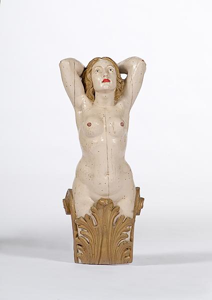 Appraisal: NUDE FEMALE SHIP'S FIGUREHEAD REPLICA A th century replica ship's