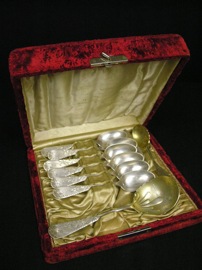 Appraisal: STERLING SILVER SET FLATWARE Probable dessert B H Steiff Jewelers