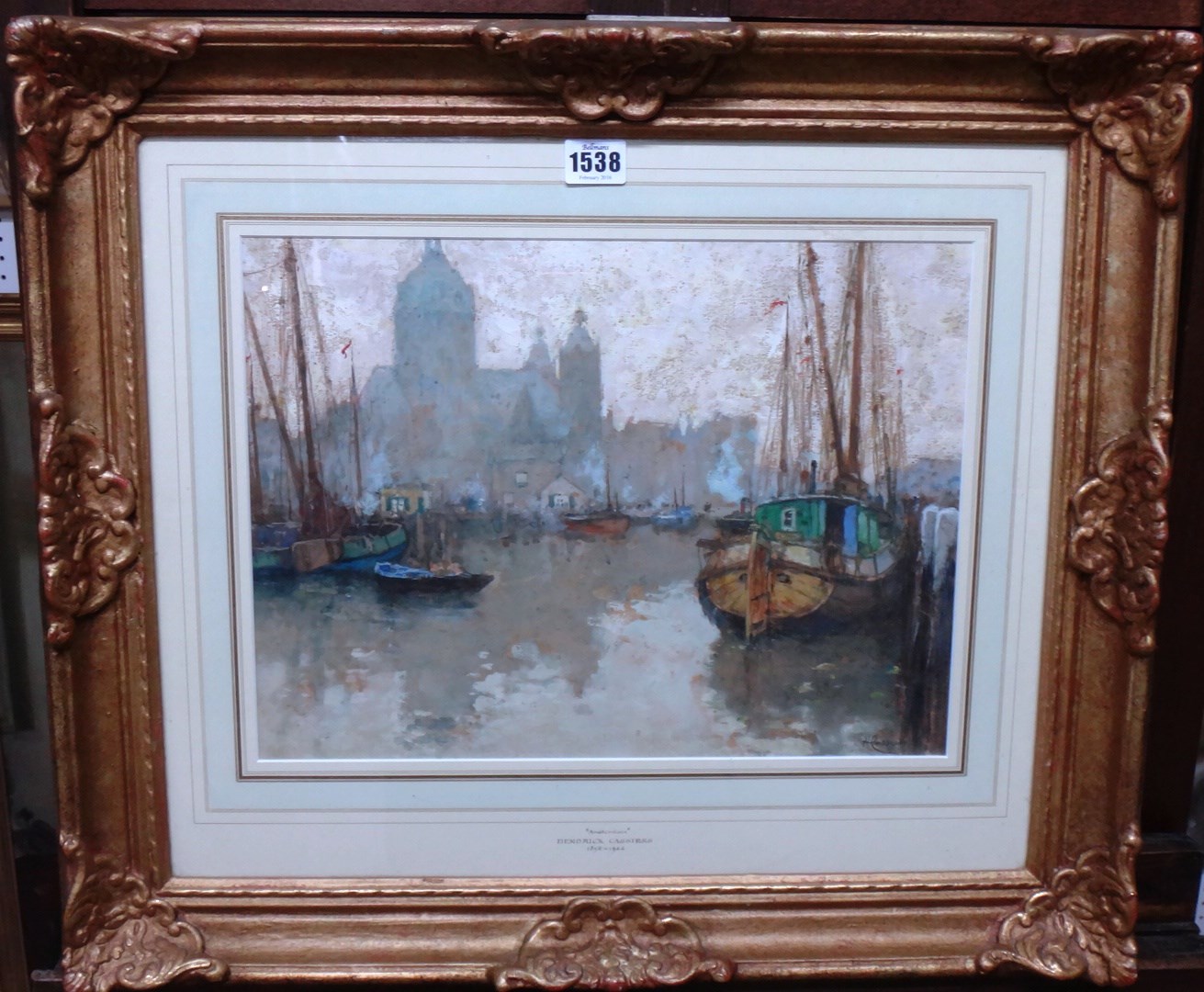 Appraisal: Hendrik Cassiers - Amsterdam gouache signed cm x cm