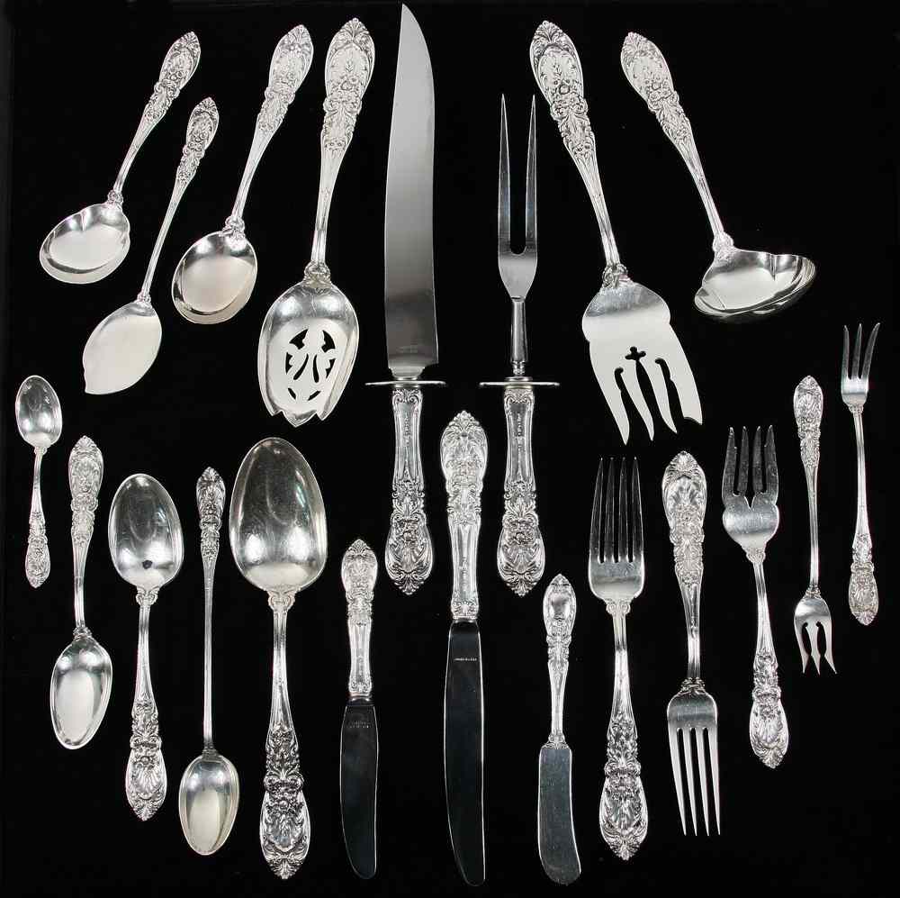 Appraisal: PC STERLING FLATWARE SET - Sterling Silver Flatware in the