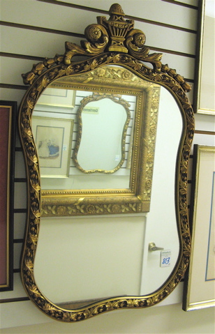 Appraisal: PAIR OF WALL MIRRORS American early th century the cartouche-shaped