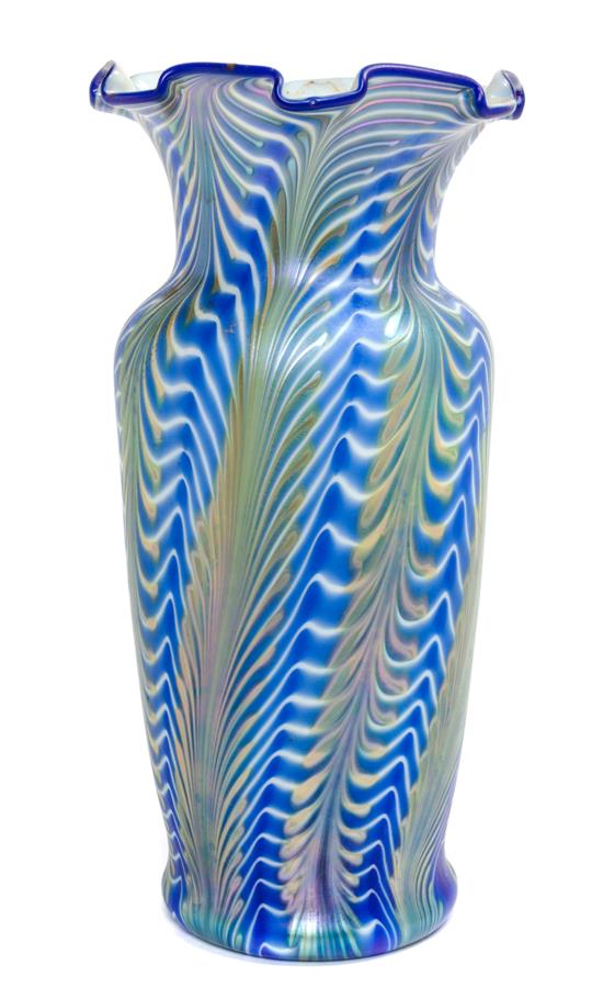 Appraisal: Sale Lot A Studio Glass Vase of baluster form with