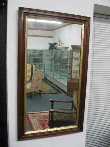 Appraisal: Victorian Walnut Mirror gold liner