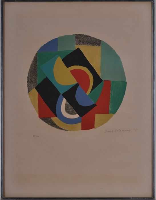 Appraisal: SONIA DELAUNAY - UNTITLED Lithograph in colors x in sight