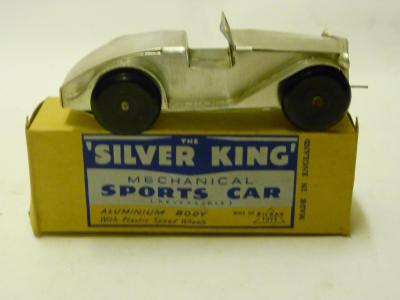 Appraisal: A Bilbax Toys Silver King Sports Car aluminium body plastic