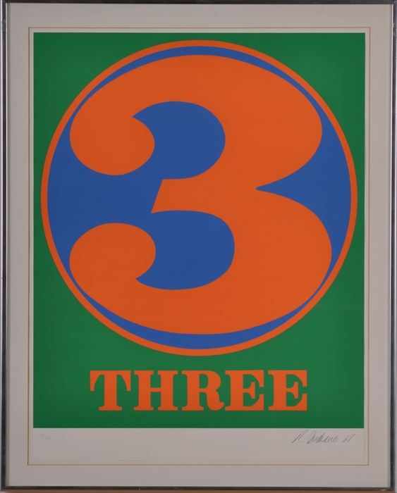 Appraisal: ROBERT INDIANA b FROM PORTFOLIO NUMBERS Serigraph in colors x