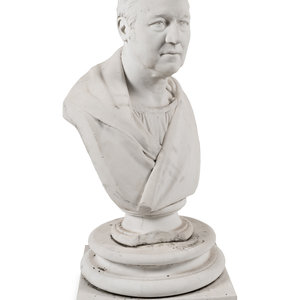 Appraisal: William Behnes British - Portrait Bust of a Man carved