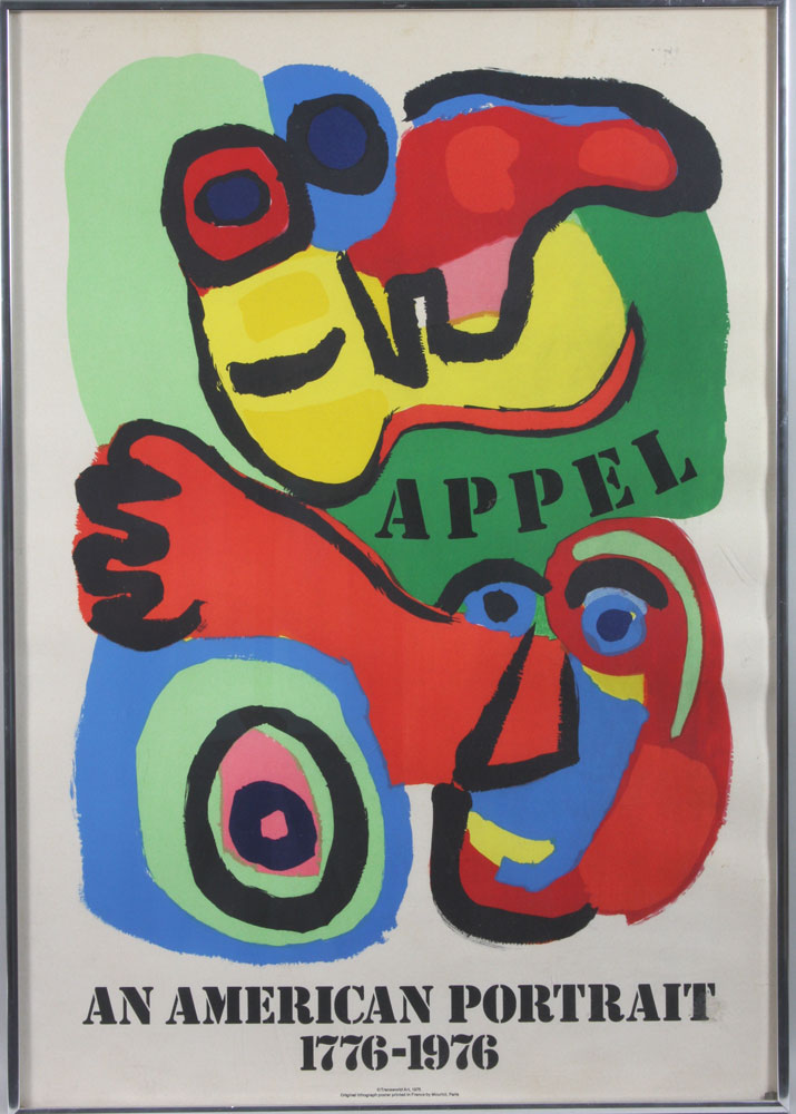 Appraisal: - Karel Appel Lithograph Karl Appel lithograph titled An American