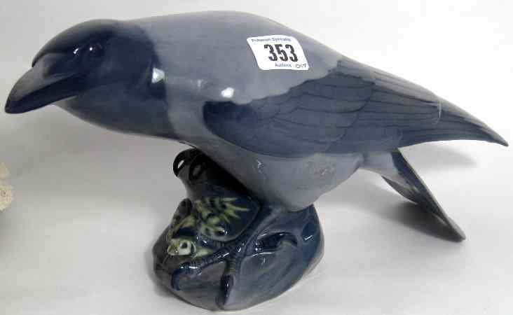 Appraisal: Royal Copenhagen large model of a Crow height cm restored