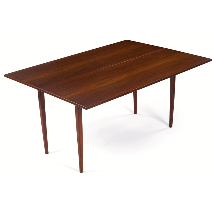 Appraisal: Jens Risom expandable table by Jens Risom Design Inc walnut