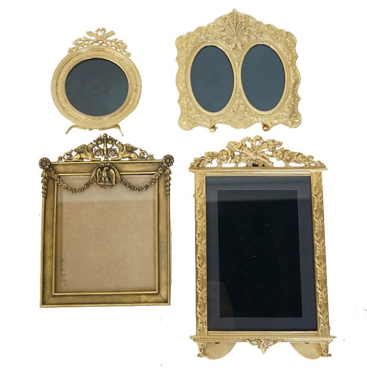 Appraisal: Four French Style Gilded Ormolu Picture Frames Four French Style