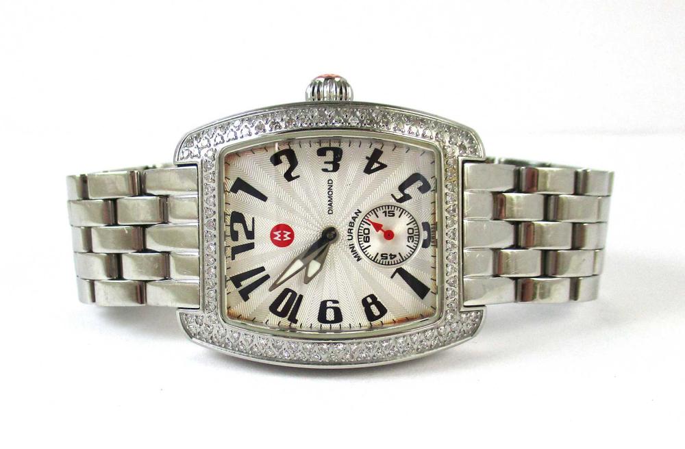 Appraisal: MICHELE MINI URBAN DIAMOND QUARTZ WRISTWATCH model MW A A