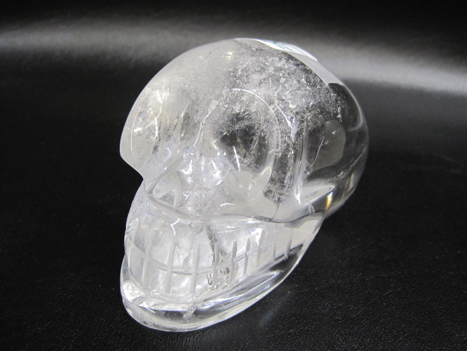 Appraisal: CARVED ROCK CRYSTAL SKULL Dimensions L x W x H