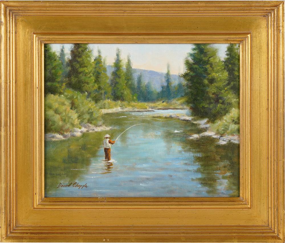 Appraisal: DAVID CHAPPLE B SUMMER oil on panel signed lower left